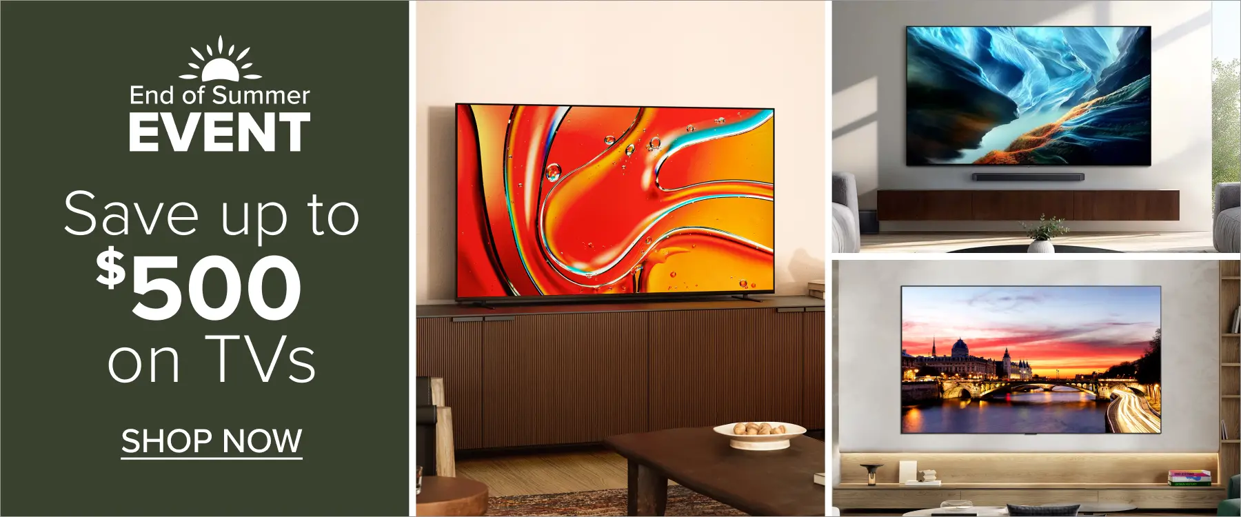 EOS TVs Save up to $500 on TVs