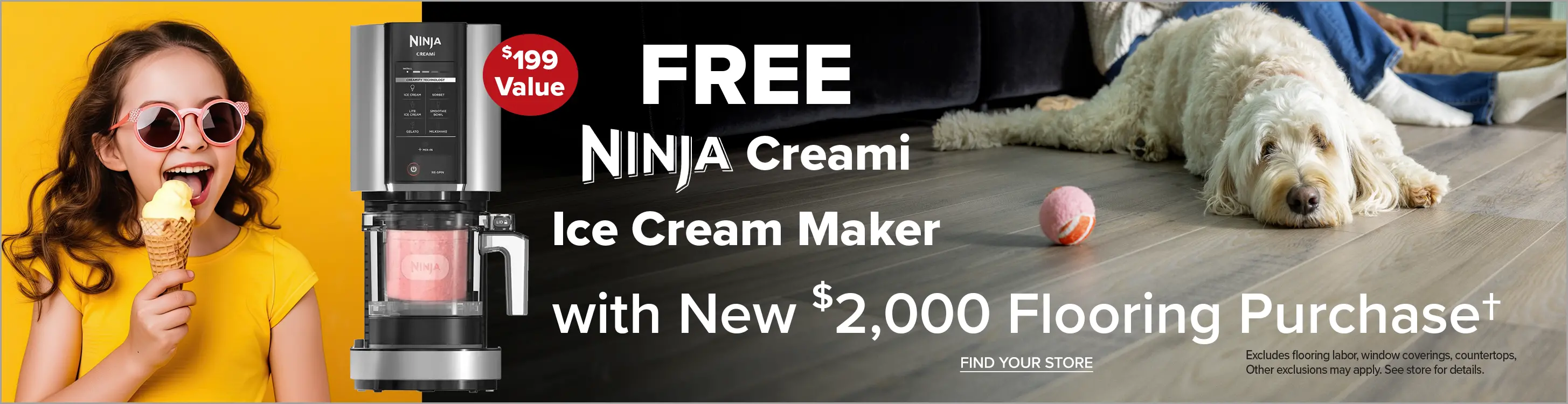 Free Ninja Creami With new $2000 flooring purchase