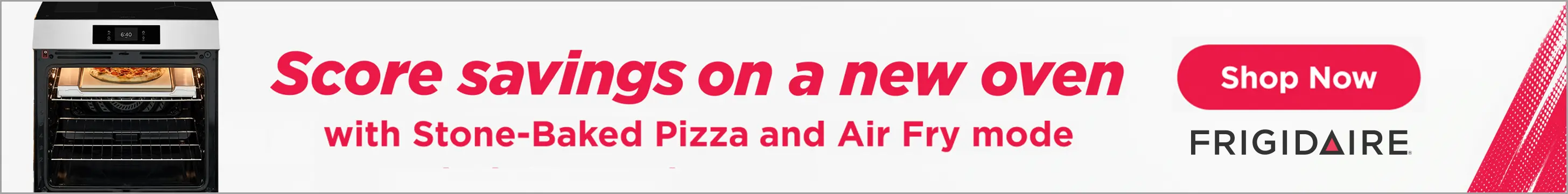 Frigidaire Game Time Score savings on a new oven