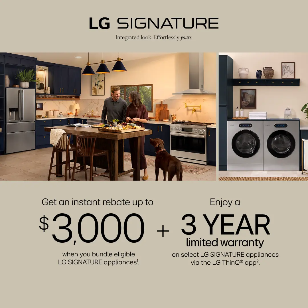 Bundle your appliances and save big instantly.