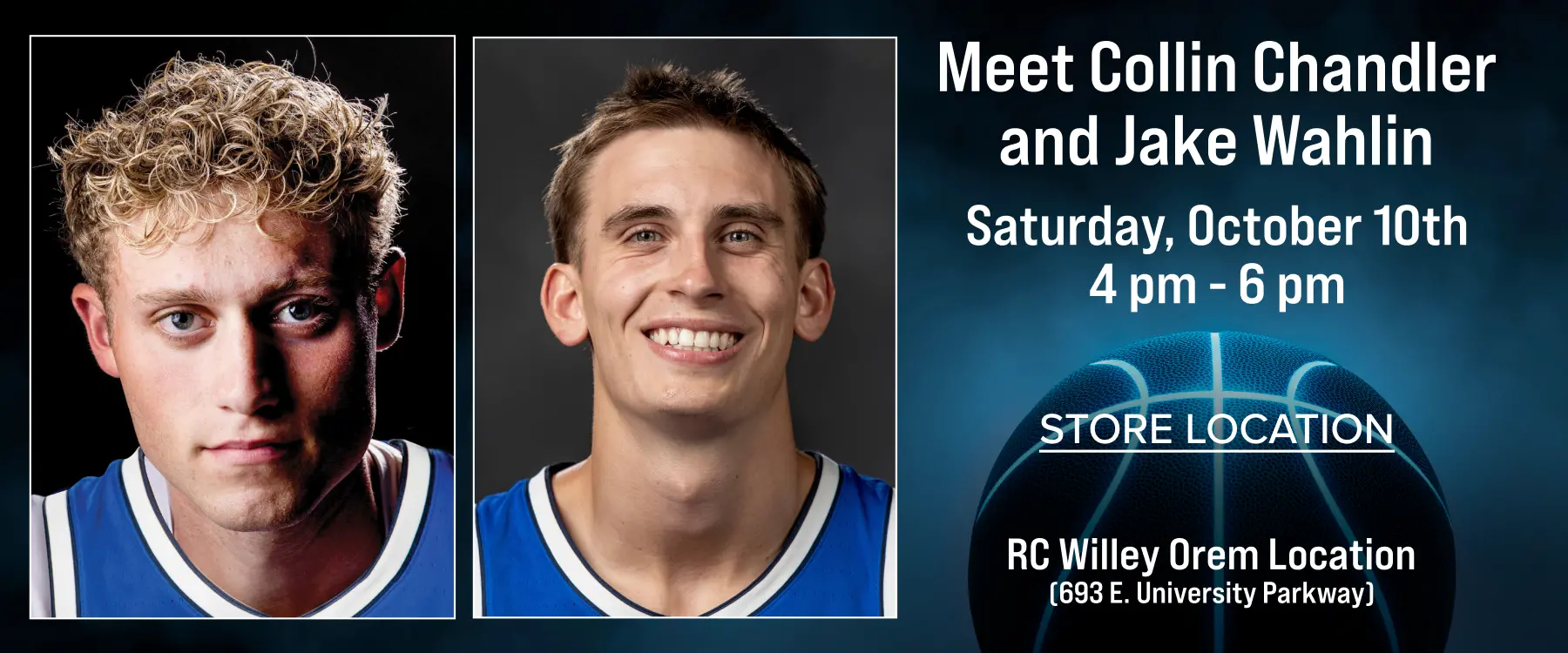 Meet Colin Chandler Meet Colin Candler and Jake Wahlin, Saturday October 10th 3 - 5pm
