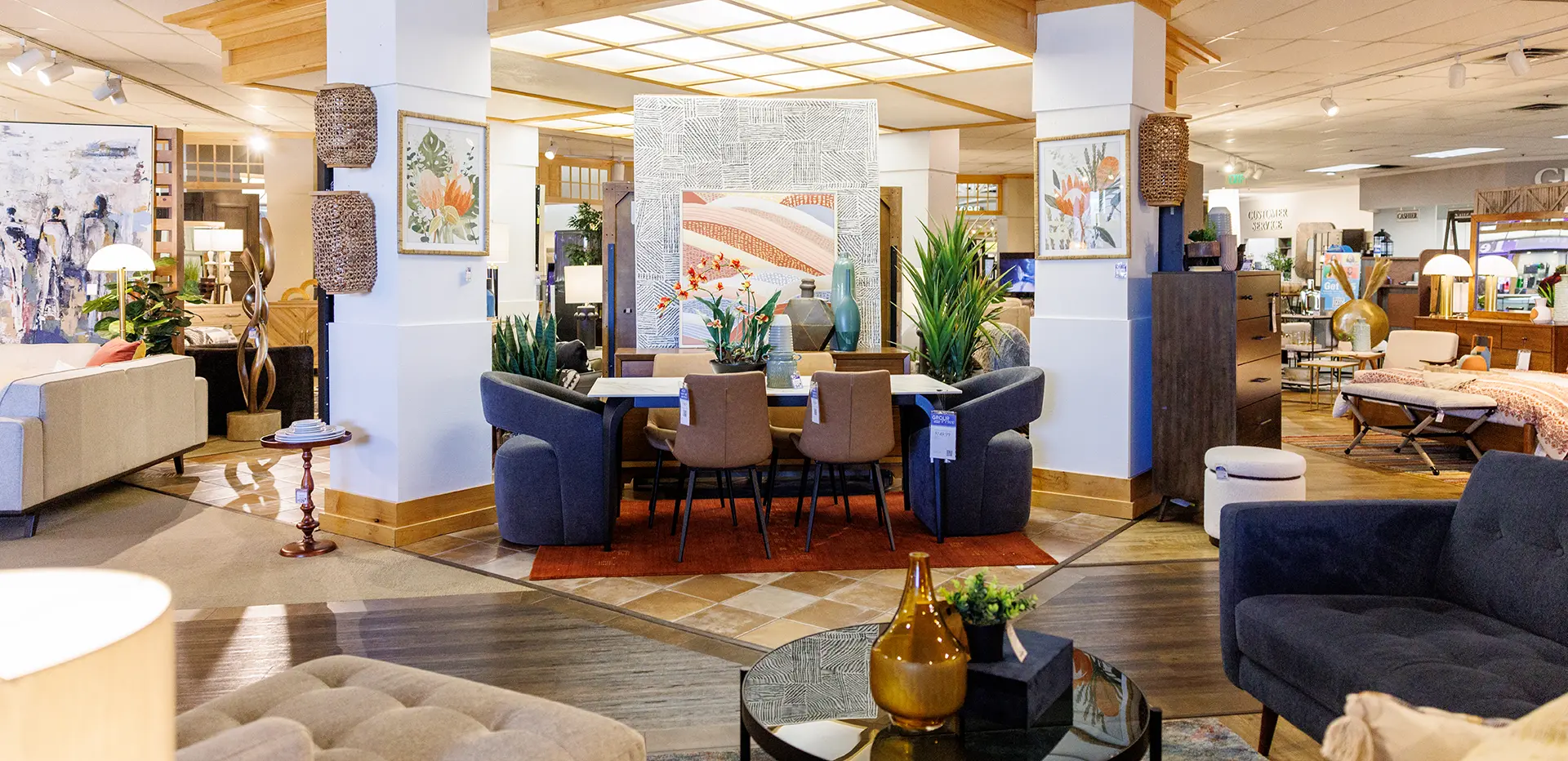 Interior of RC Willey Salt Lake Furniture Store