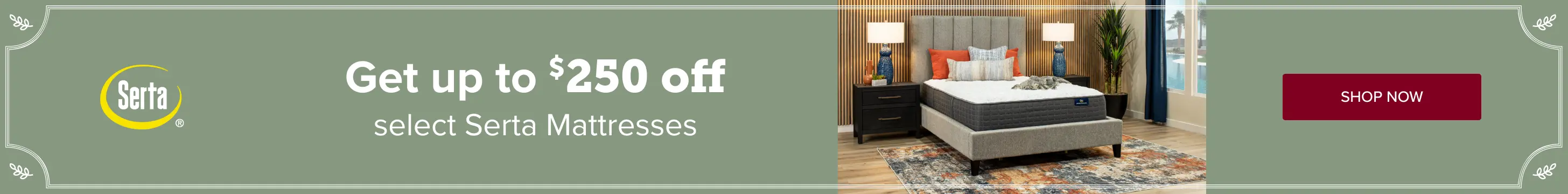 Serta Mattresses Get up to $250 off Select Serta Mattresses