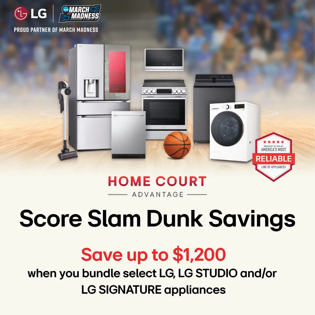 Team up with new appliances and huge savings.