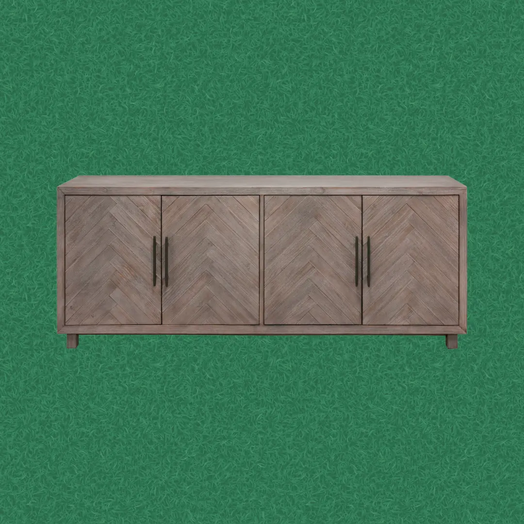 Palisades Gray 80-Inch TV Stand