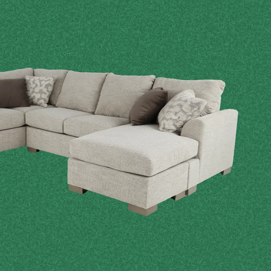 Villanova Oatmeal Taupe 2 Piece Sectional