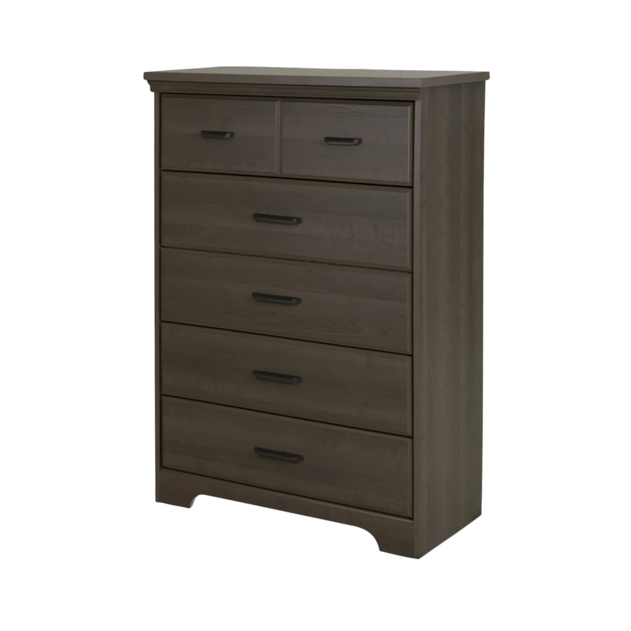 9041035 Versa Casual Contemporary Gray Maple 5-Drawer Chest - South Shore-2