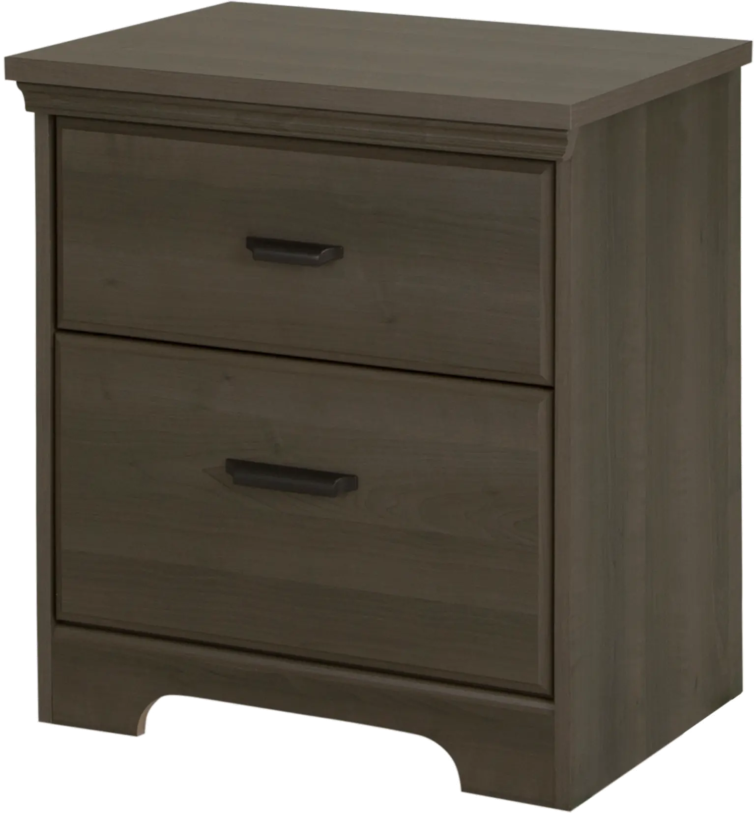 9041060 Versa Gray Maple 2-Drawer Nightstand - South Shore-1