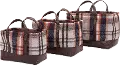 11 Inch Multi-Color Ski Lodge Basket with Handles