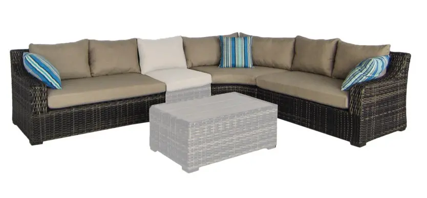 3 Piece Tortola Patio Sectional-5