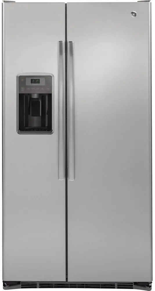 GZS22DSJSS GE 22 cu ft Side by Side Refrigerator - Counter Depth Stainless Steel-1