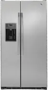 GZS22DSJSS GE 22 cu ft Side by Side Refrigerator - Counter Depth Stainless Steel