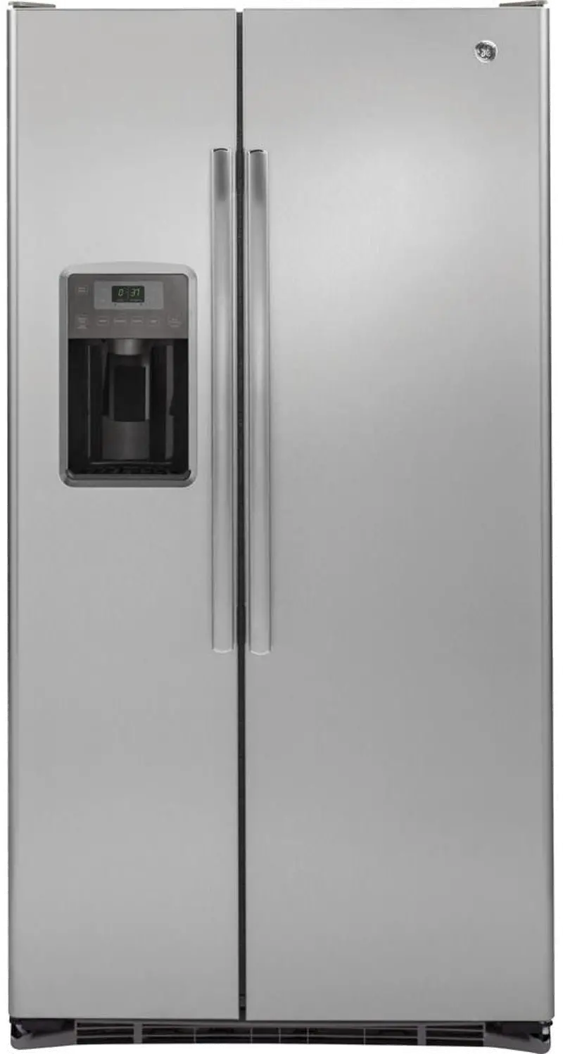 GE 22 cu ft Side by Side Refrigerator - Counter Depth Stainless Steel