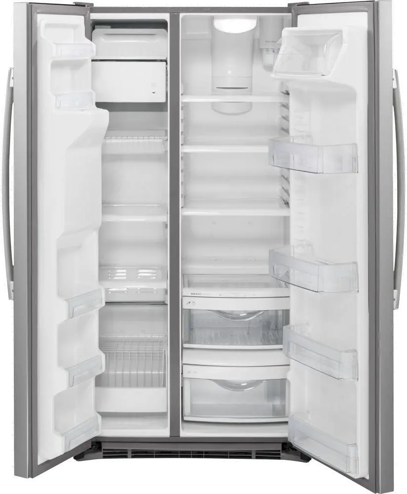 GZS22DSJSS GE 22 cu ft Side by Side Refrigerator - Counter Depth Stainless Steel-3