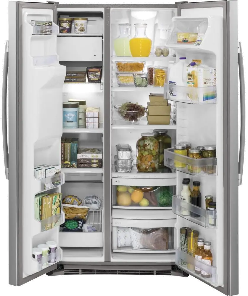 GZS22DSJSS GE 22 cu ft Side by Side Refrigerator - Counter Depth Stainless Steel-4
