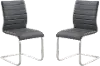 LCFUSIGR Set of 2 Gray Dining Chairs - Fusion