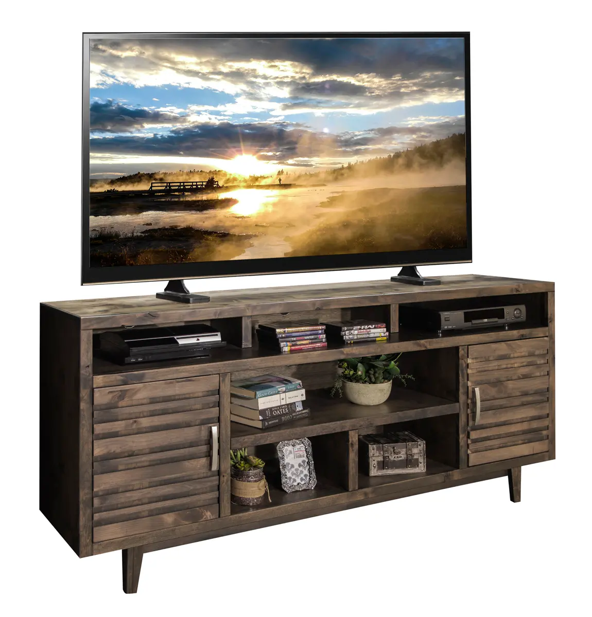 Avondale Charcoal Brown 76 TV Stand-10