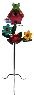 Birdhouse with Daisy on Stand