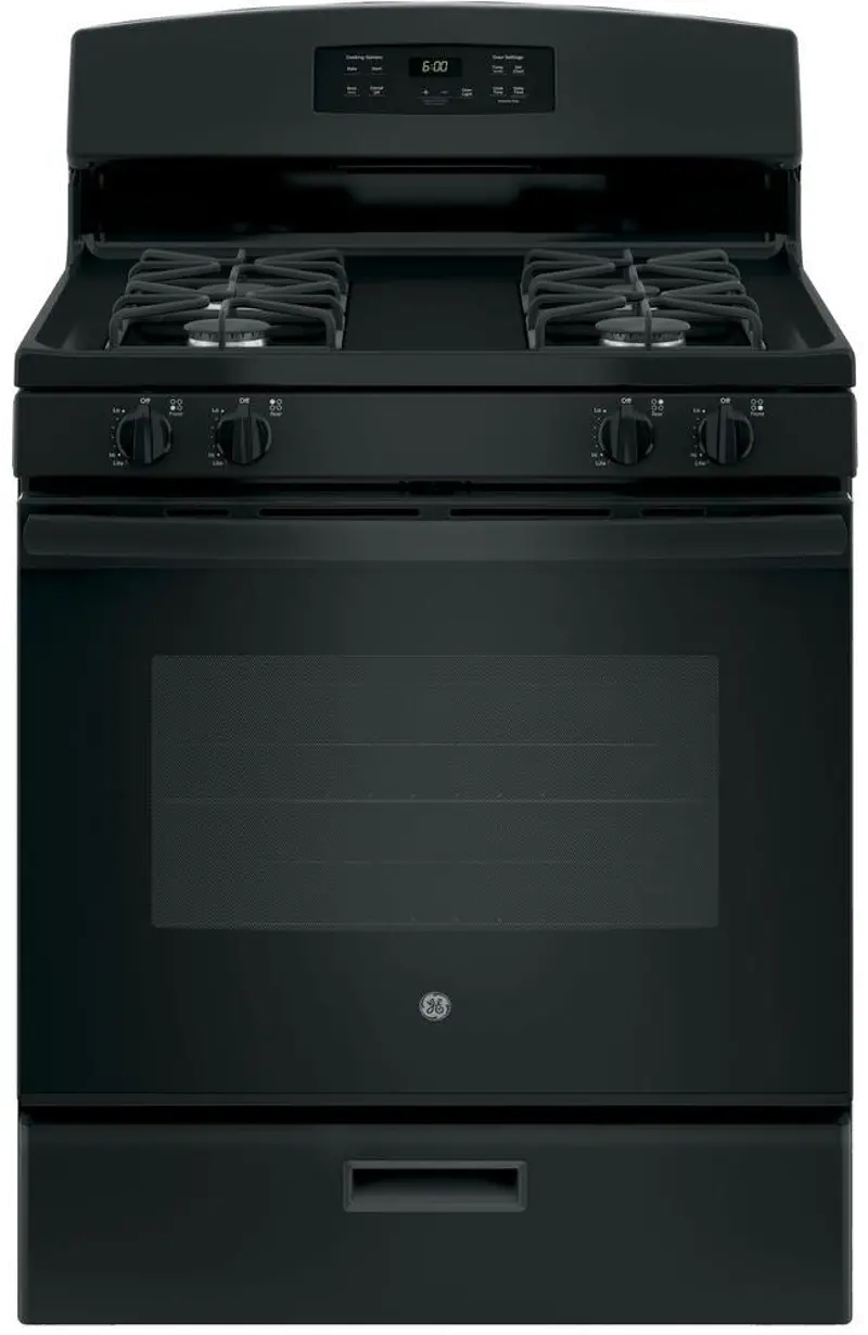 GE 4.8 cu ft Gas Range - Black
