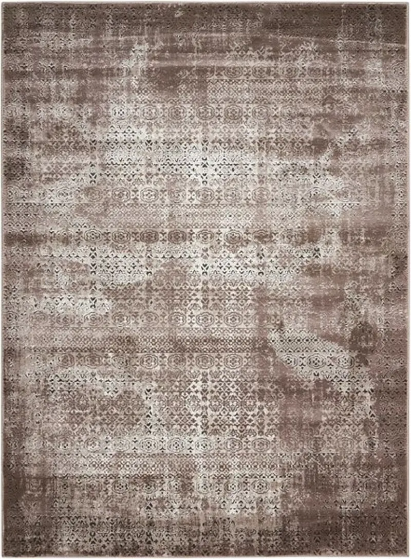 Karma 5 x 7 Ash Brown Area Rug