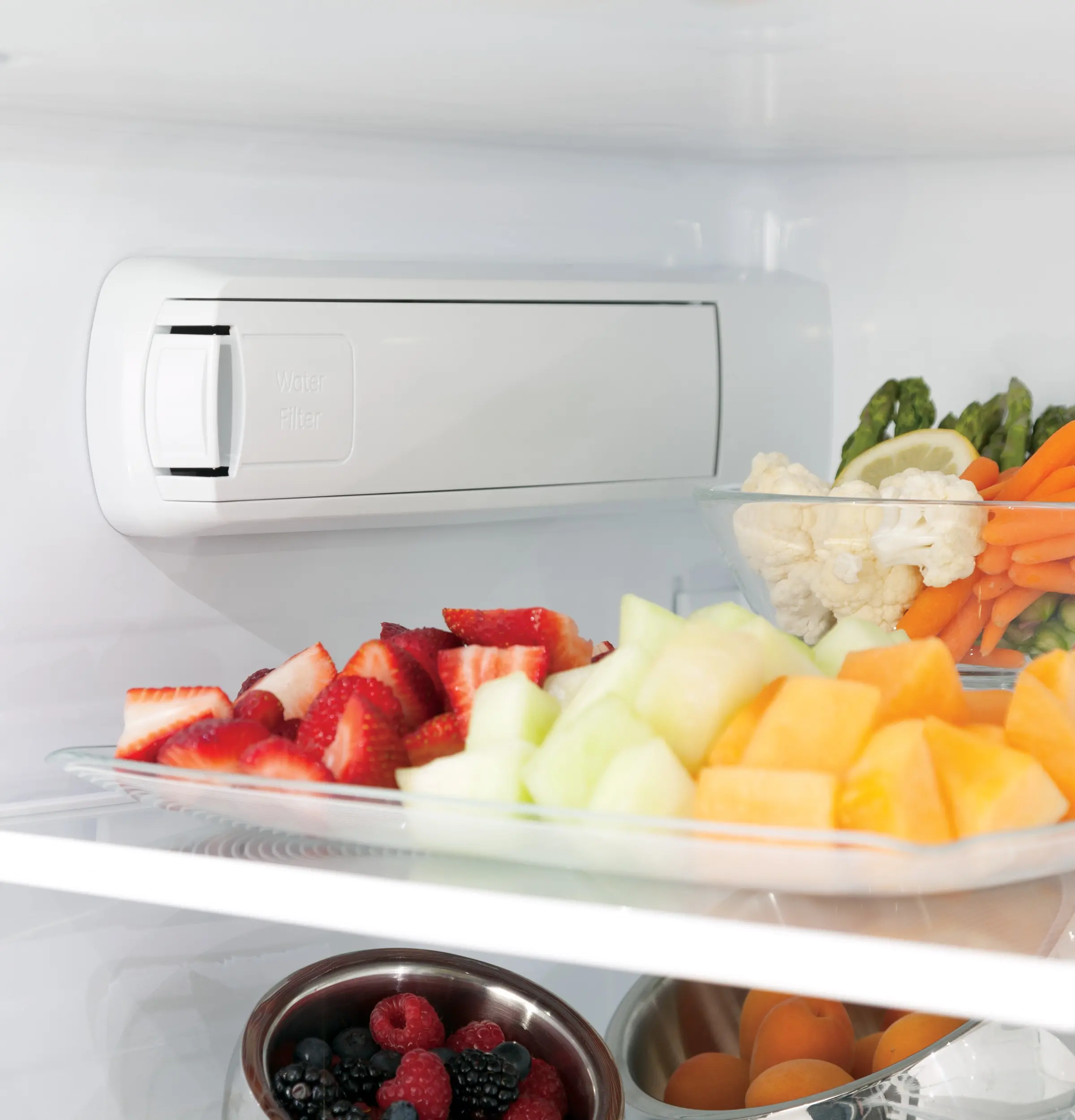 GFE28GMKES GE 27.8 cu ft French Door Refrigerator - Slate-2