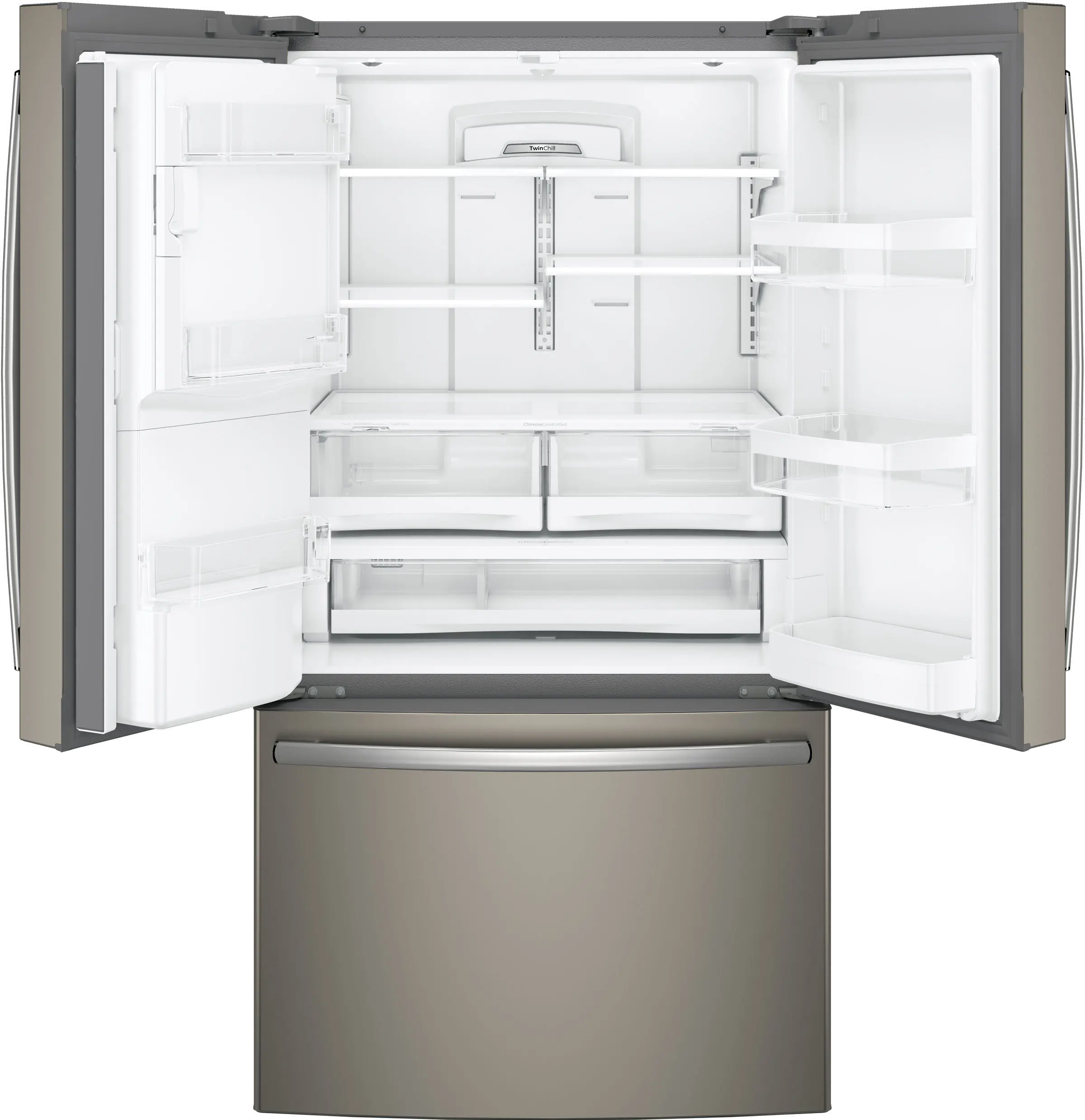 GFE28GMKES GE 27.8 cu ft French Door Refrigerator - Slate-3