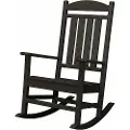 HVR100BL Black Outdoor Porch Rocker