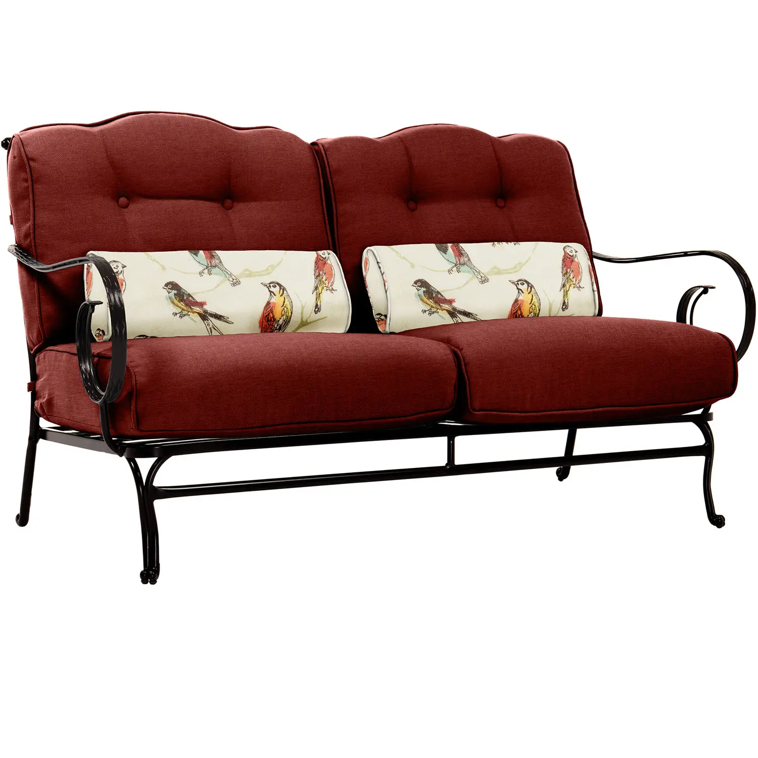 OCEANA6PC-TL-RED Outdoor Red 6 Piece Patio Set W/ Coffee Table - Oceana -1