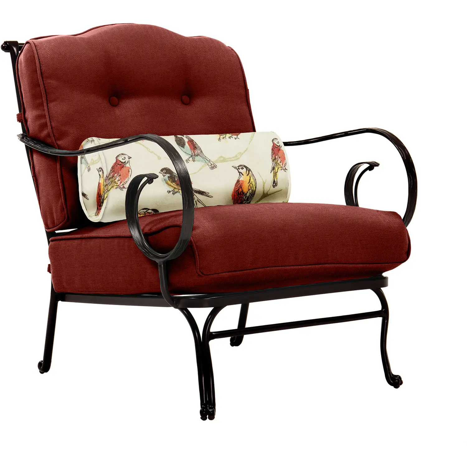 OCEANA6PC-TL-RED Outdoor Red 6 Piece Patio Set W/ Coffee Table - Oceana -3