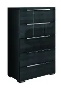 Dark Gray Modern Chest of Drawers - Versilia