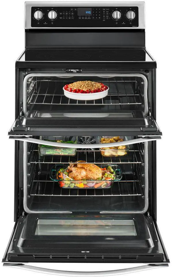 WGE745C0FS Whirlpool 6.7 cu ft Double Oven Electric Range - Stainless Steel-4