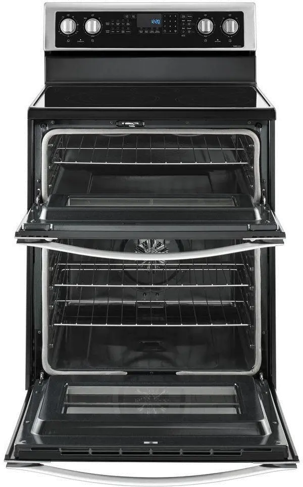 WGE745C0FS Whirlpool 6.7 cu ft Double Oven Electric Range - Stainless Steel-5