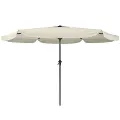 Warm White Tilting Patio Umbrella
