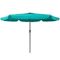 Turquoise Blue Tilting Patio Umbrella