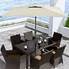 White Square Patio Umbrella