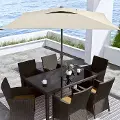 White Square Patio Umbrella