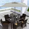 Sandy Gray Square Patio Umbrella