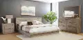 Modern Rustic 4 Piece California King Bedroom Set - Renewal
