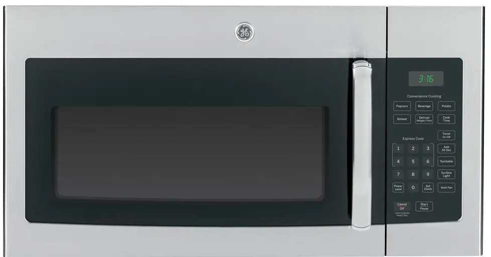 JVM3160RFSS GE Over the Range Microwave - 1.6 cu. ft. Stainless Steel-1
