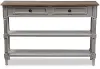 6655-RCW Rustic French Country Sofa Table with Drawers