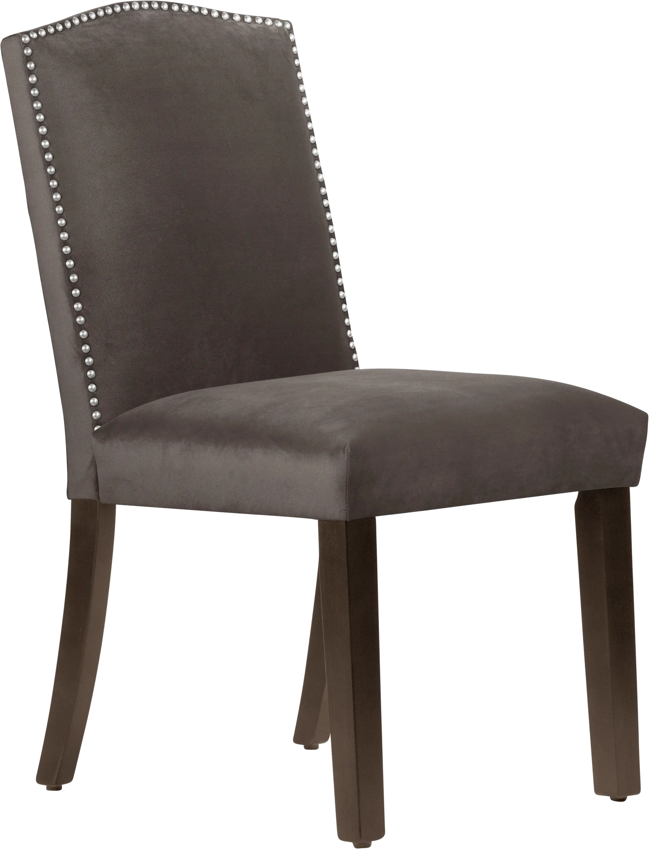 64-6NB-SVMSTCSM Reese Dark Brown Nail Button Back Dining Chair- Skyline Furniture-1