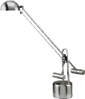 Polished Steel Halogen Desk Lamp