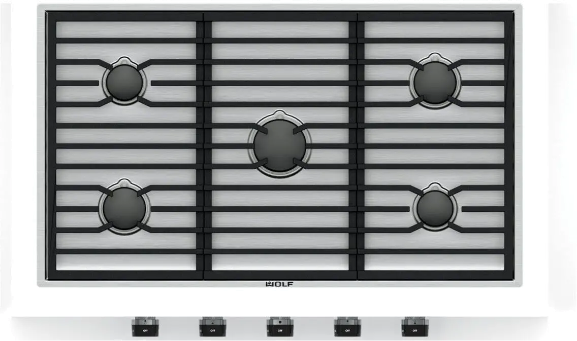 CG365C/S Wolf 36 Inch Contemporary Gas Cooktop - Stainless Steel-1