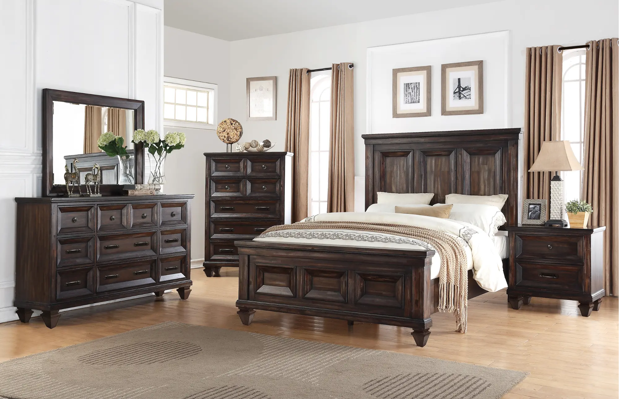 Sevilla Brown Queen Bed-2