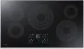 NZ36K7570RS Samsung 36 Inch Smart Smoothtop Electric Cooktop - Stainless Steel