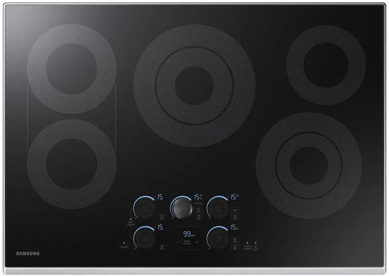 Samsung 30 Inch Smart Smoothtop Electric Cooktop with Touch Controls - Stainless Steel