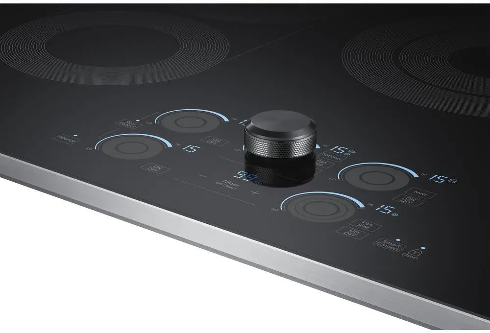 NZ30K7570RS Samsung 30 Inch Smart Smoothtop Electric Cooktop with Touch Controls - Stainless Steel-2