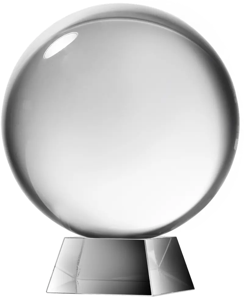Society Chic Glass Sphere and Stand