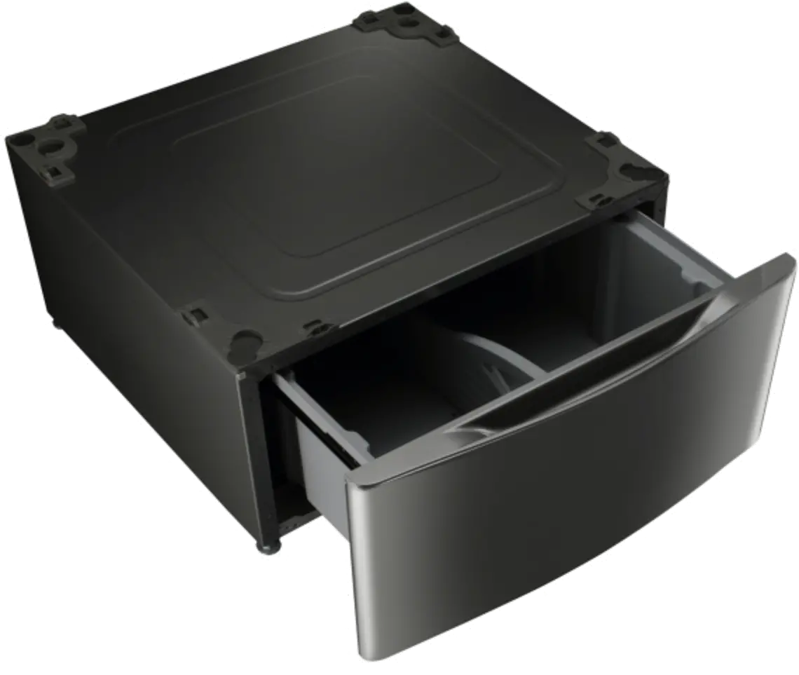 WDP4K LG 27 Inch Laundry Pedestal - Black Stainless Steel-4