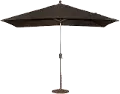 6.5 Foot x 10 Foot Black Patio Umbrella